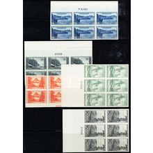 756-65, Unused VF LH Set Of Plate Blocks .. Stuart Katz
