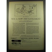 1955 Qantas Airlines Ad - This could be you! Win a new 1955 Kangaroo