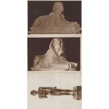 Statue Of Mosou & Egyptian Sphinx 3x Old Postcard s