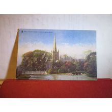 HOLY TRINITY CHURCH, STRATFORD UPON AVON, WARWICKSHIRE used postcard by R Tuck =