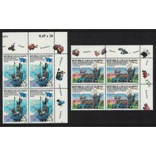 San Marino Europa Tourism 2v Corner Blocks of 4 2004 MNH SG#1983-1984