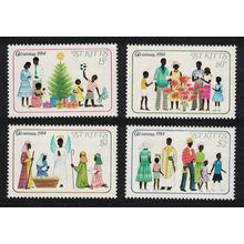 St. Kitts Christmas 4v 1984 MNH SG#165-168