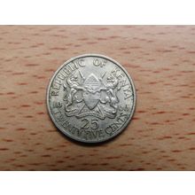 Kenya 1966 25 Cents Coin