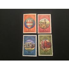 ICOLLECTZONE Barbados 594-597 VF NH