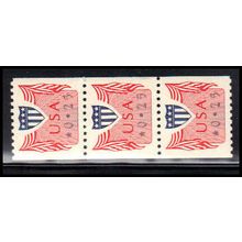 CVP31 25c Shield Very Fine MNH Dry Gum Strip of 3 PA5192