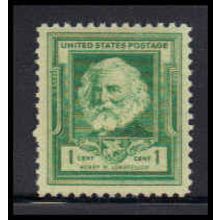 864 1c Henry Longfellow Fine MNH KA2475