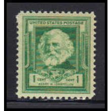 864 1c Henry Longfellow Fine MNH KA2481