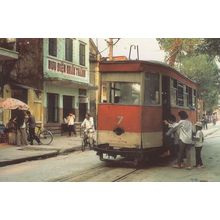 Hanoi Tram Bus Number 7 Vietnam Postcard