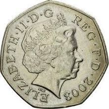 2003 Seated Britannia 50p circulated