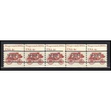 1898Ab 4c Stagecoach Very Fine MNH Dry Gum PNC 5/5 Line Gap AA0054