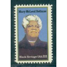2137 22c Mary Bethune Fine MNH MA2001