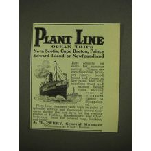 1909 Plant Line Cruise Ad - Ocean Trips