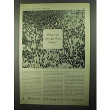 1931 J. Walter Thompson Company Ad - Get Ideas