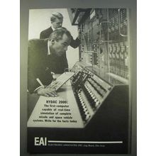 1963 Electronic Associates Ad - Hydac 2000 Computer