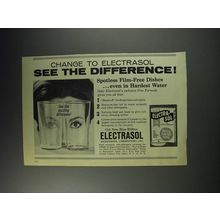 1963 Electrasol Detergent Ad - Change to Electrasol See the difference!