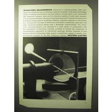1964 Western Electric Ad - Interatomic Measurements