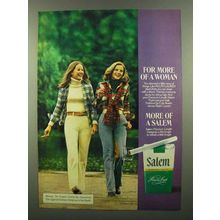 1974 Salem Cigarettes Ad - For More of a Woman