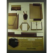 1974 Oxford Pendaflex Desk Top Organizers Ad - Handsome