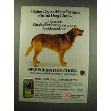 1987 Purina Dog Chow Ad - Higher digestibility