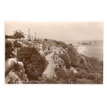 the ZIG-ZAG PATH, FOLKESTONE,KENT. unused vintage postcard Shoesmith Etheridge =