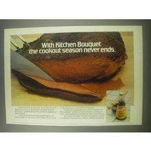 1975 Kitchen Bouquet Ad - With Kitchen Bouquet the cookout season never ends