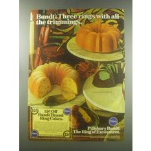 1977 Pillsbury Bundt Cake Ad - Bundt: Three rings with all the trimmings