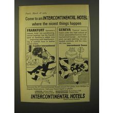 1964 Intercontinental Hotels Ad - Nicest Things Happen