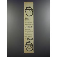 1964 Punch Magazine Ad - Think!