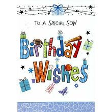 To A Special Son Birthday Wishes - Birthday Greeting Card - 01537