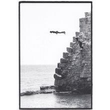Suicide High Jump Jumper in Israel 1970s Death Dive Postcard