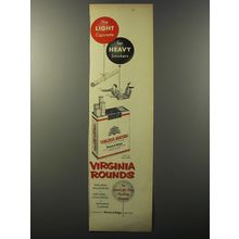 1953 Virginia Rounds Cigarettes Advertisement - The light cigarette