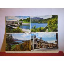 multiview, PITLOCHRY , SCOTLAND unused postcard by Valentine dated 1971 #