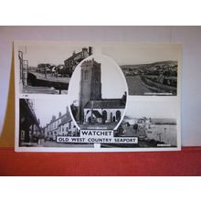 multiview, WATCHET, SOMERSET unused vintage postcard RP Blackmore series 1950s =
