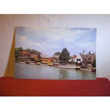 HORNING VILLAGE, NORFOLK BROADS used postcard 1964 pm =