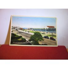 THE PIER and PROMENADE , HERNE BAY, KENT used postcard by Valentine 1961 pm =