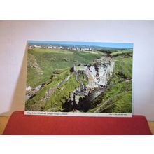 KING ARTHUR'S CASTLE, TINTAGEL VILLAGE, CORNWALL unused postcard by John Hinde =