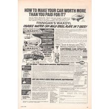 FINNIGANS WAXOYL CAR RUSTPROOFING :- Original Vintage 1983 Magazine Advert