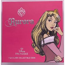 1 oz 2024 Agoro Silver Collectible Coin Aurora Disney Princess Mintage 2000
