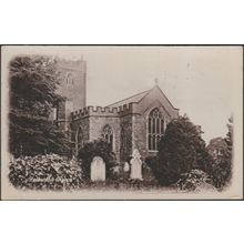 Halberton Church, Devon, c.1910s - RP Postcard