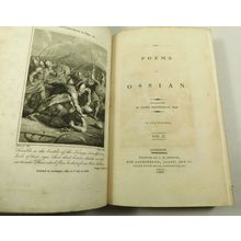 Poems Of Ossian Antique 1803 Georgian Leather Book Set - Macpherson