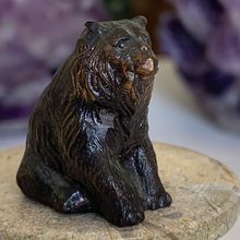 Black Forest Bronze Bear Figurine Sitting Metal Sculpture Figure Berlin VTG 1"x1