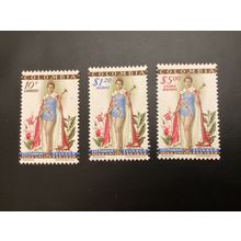 ICOLLECTZONE Columbia 697, C317-318 flowers VF NH orchids fresh