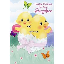 Easter Wishes For You Daughter - Easter Greeting Card - 22996