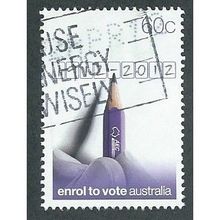 AUS 2012 60c 'COMPULSORY ENROLMENT' FINE USED (EBID37-790)
