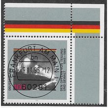 GER 1995 100pf 'VICTIMS OF OPPRESSION'(CORNER MARGIN) FINE USED (EBID53-865)