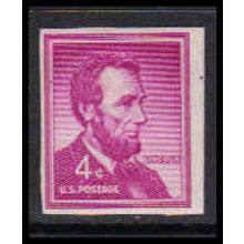 1058 4c Abraham Lincoln Fine MNH Imperf W2390