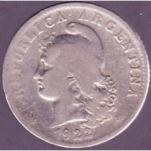 1922 Argentina 20 Centavos Coin