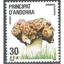 Andorra Español 1985 Michel 184 Neuf ** Cote (2008) 1.00 € Champignon Gyromitra