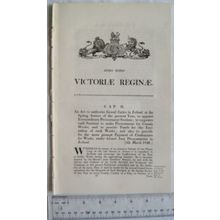 1846 Act of Parliament: Ireland Grand Juries Spring Assizes, Funds for Works