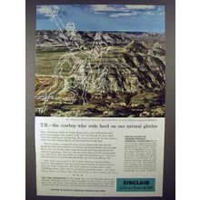 1958 Sinclair Oil Ad - North Dakota's Badlands